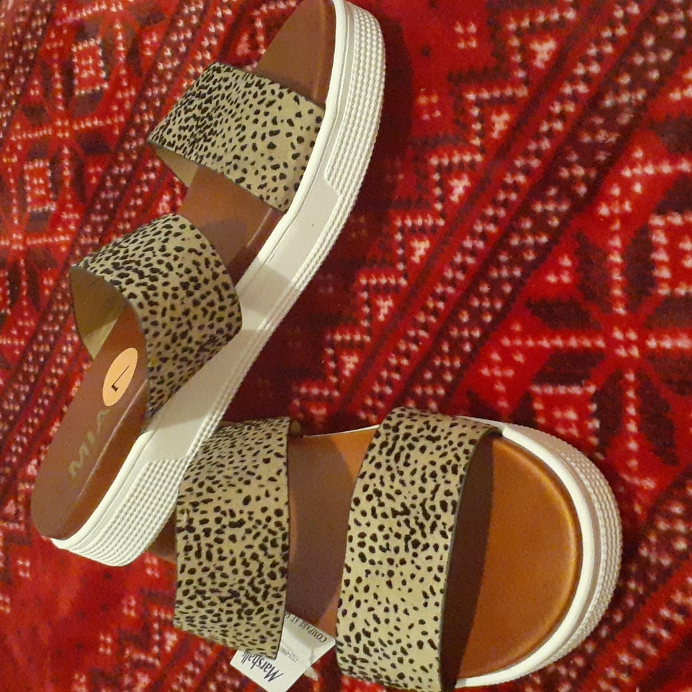 Women's Mia Slide Sandal - Prints - Animal - Size 7